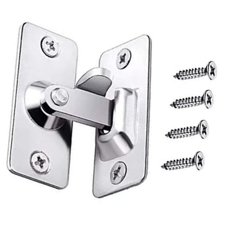 Dörrhasp Lås Liten 90 Grader Rät Vinkel Spänne Haken Lås Bult Rostfritt Stål Lås Glidande Flip Hasp Lås Spänne Med Skruvar -ZHENV