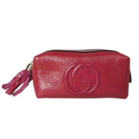 Gucci Vintage, Pre-owned Leather pouches Rood, unisex, Maat:ONE Size,nylon