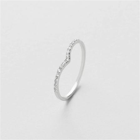 Diamond Wishbone Ring