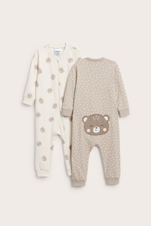 Kappahl | Piżama z motywem zwierzęcym, 2-pak Offwhite 92 | Offwhite