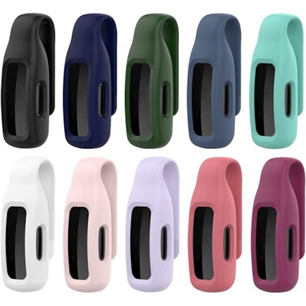 Klipp kompatibel med Fitbit Inspire 2 - Silikonhållare (10-pack)