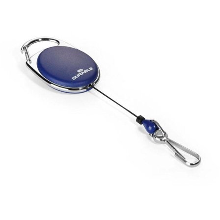 DURABLE Jojo Style mit Federhaken 1 Stück dunkelblau