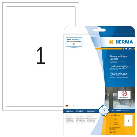 Herma Special - papir - 25 stk - 190 x 275 mm