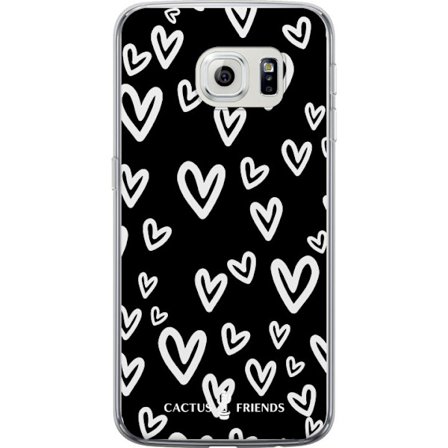 Kompatibelt Mobildeksel til Samsung Samsung Galaxy S6 edge Cactus and Friends - Handdrawn Love Chaos