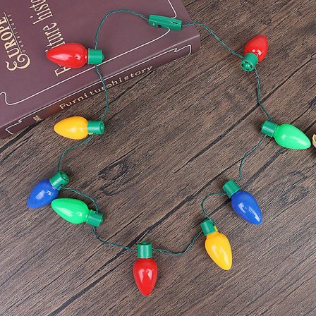 Julepynt LED-lys Glødende Julelys Pære Halskæde Juledekorationer Til Hjemmet Jul Navidad Nytår