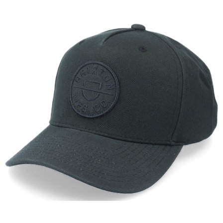 Brixton - Preto adjustable Boné - Crest Pigment Black Adjustable @ Hatstore