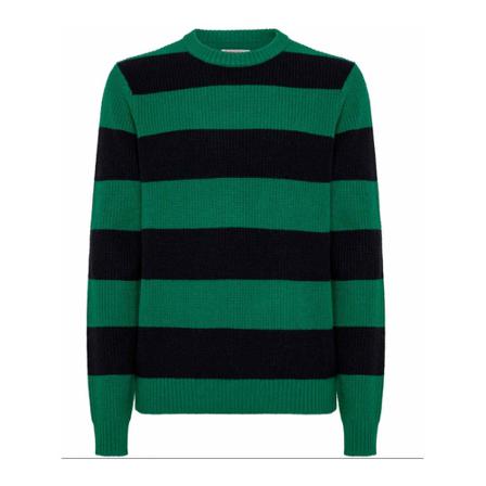 Sun68, Round-neck Knitwear Zielony, Mężczyzna, Rozmiar: L