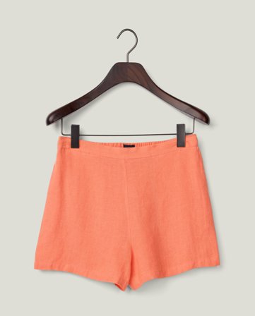 Lexington Breezy linen shorts, coral