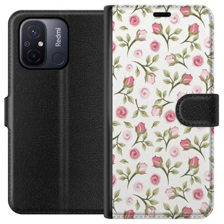 Plånboksfodral till Xiaomi Redmi 12C med Blommigt