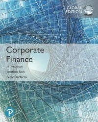 Corporate Finance, Global Edition, ISBN: 9781292304151