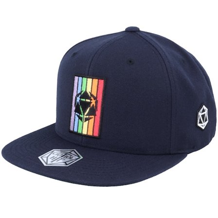 Critiql Hit - Blå snapback Keps - Rainbow D20 Patch Navy Snapback @ Hatstore
