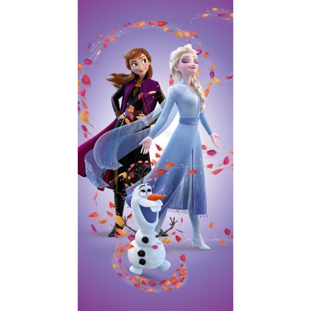 Disney Frozen Badlakan, Strandhandduk 70x140 cm, med Magiska Löv
