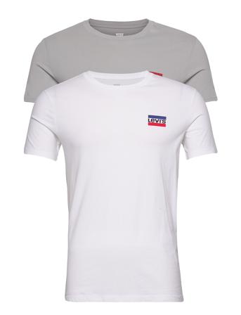 2Pk Crewneck Graphic Sportswea T-shirts Short-sleeved Vit LEVI ́S Men