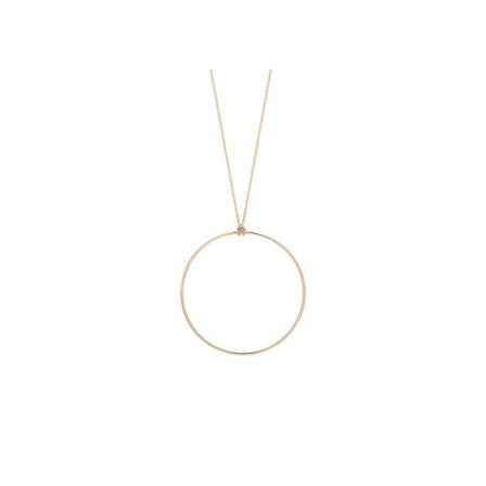 Ginette NY, Circle Necklace Geel, Dames, Maat:ONE Size