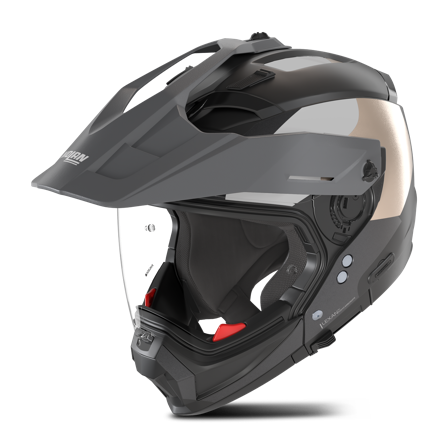 Adventure Helm Nolan N70-2 X Selvado Zwart/Lava Grijs/Grijs/Zand Mat L