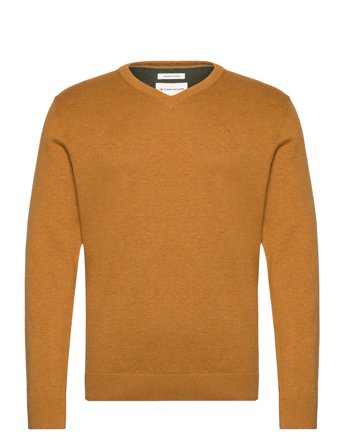 Basic V-Neck Knit Yellow Tom Tailor