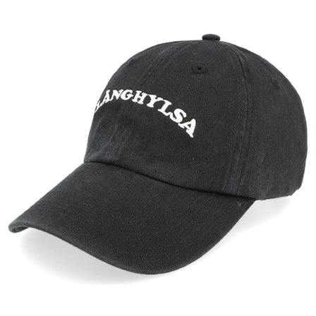 Kiosken - Black unconstructed Czapka Z Daszkiem - "Långhylsa Black Dad Cap " @ Hatstore