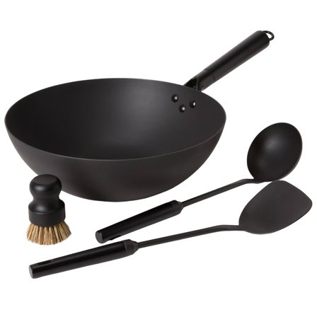 Satake Wok-set i kolstål | Matlagning > Kokkärl & Stekpannor > Wok | Bagaren och Kocken