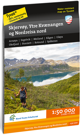 Calazo Turkart: Skjervøy, Ytre Kvænangen, Nordreisa Nord 1:50 000