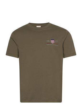 Reg Archive Shield Emb Ss T-Shirt GANT Green