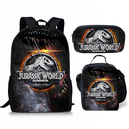Jurassic World Dinosaurie Ryggsäck Student Skolväska - 30