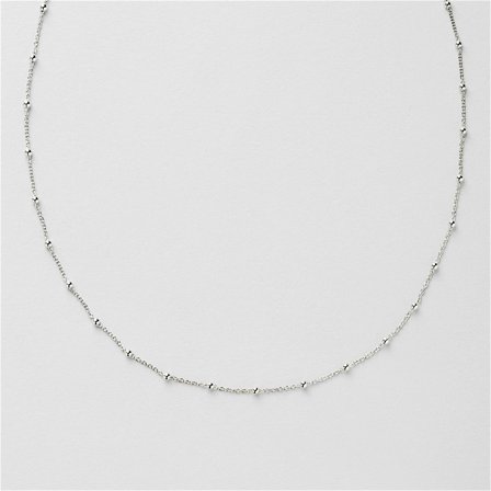 Dot Chain Choker 36 cm - Sterlingsølv