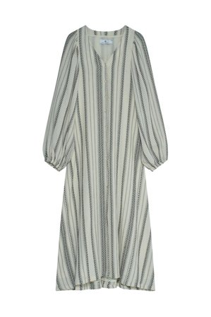 Milla Striped Gauze Dress ecru/ black S