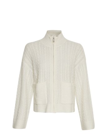 MSCH Copenhagen Mschblithe Hope Zip Cardigan - Cream - L/XL