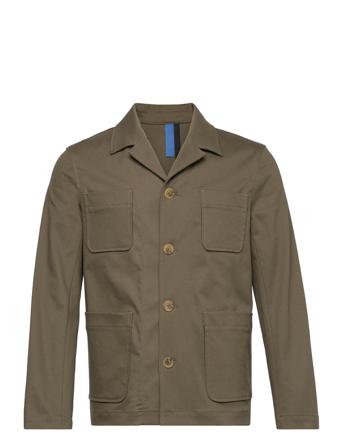 Jarmo Organic Cotton Jacket Ohut Takki Vihreä FRENN