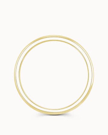 Glatt Ring Herre Charles 18K Hvitt Gull 5Mm - Forlovelsesringer & Gifteringer hos Vanbruun