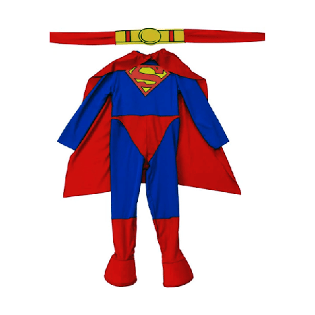 Superman Barn/Barn Logo Kostym L Röd/Blå