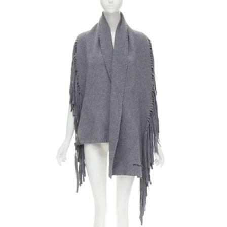 Burberry Vintage, Pre-owned Wool scarves Grijs, Dames, Maat:ONE Size,wol