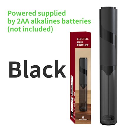 CLITON Elektrisk Håndholdt Melkeskummer med Oppbevaringshylse - Bærbar - Melkeshaker Egnet for Latte, Cappuccino