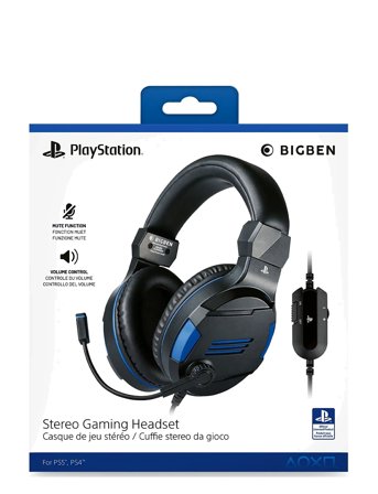 BIG BEN Stereo Gaming Headset V3 Black - Black - ONE SIZE