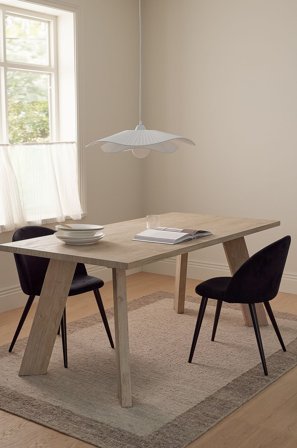 &Home - Spisebord Country 180x90 cm - Hvid - Spiseborde - Fra Homeroom