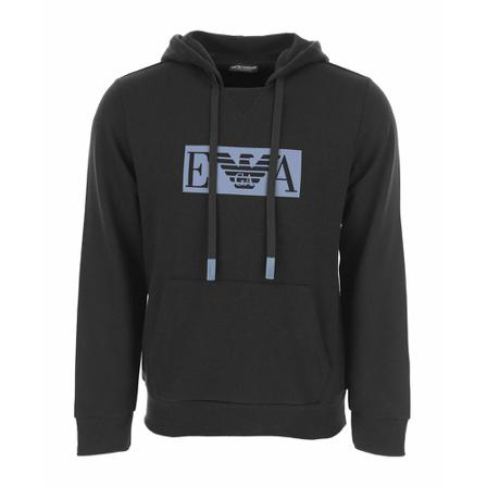 Emporio Armani, Sweatshirts Czarny, Mężczyzna, Rozmiar: S