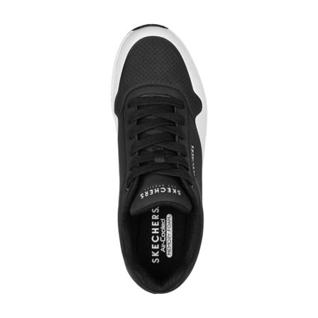Skechers, Skechers Uno Timeline 232247/Bkw Zwart / Grijs Zwart, Heren, Maat:43 EU