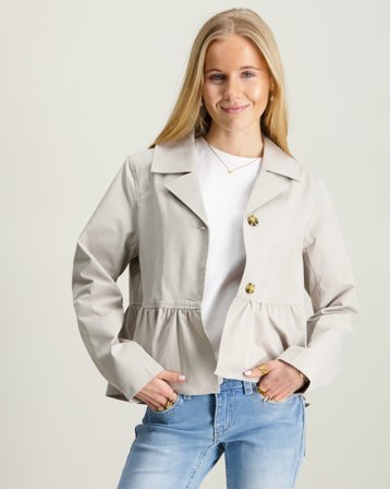 RYVLS Peplum Trench Beige Jakker Jente - Kids Brand Store