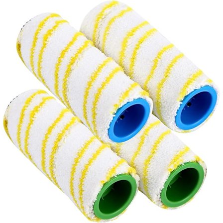 Vaihtorullat, Varaosat, Rullan Vaihto Kärcher FC7 FC5 FC3D:lle, Keltainen, 4 kpl Tarvikkeet