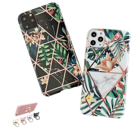 iPhone 11 Pro - Geometrisk Blomster Etui Vit