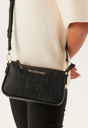 Valentino Pansy Crossbody 001 Nero Klær