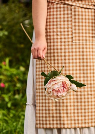 Ib Laursen Kunstig Blomst Peon-Rosa H55