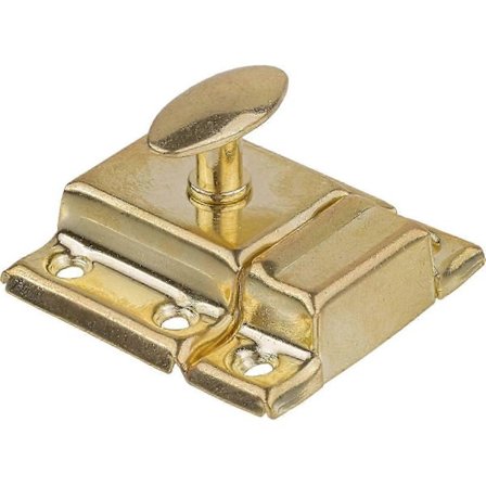 Litet Stämplat Mässingsskåpsdörrlås - 1 7/8" 1 7/8" - Fjäderbelastat Skåpdörrlås