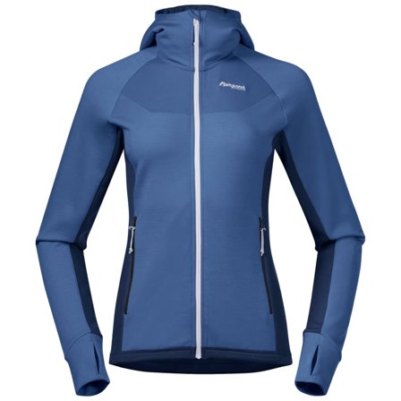 Bergans Women's Cecilie Wool Hood Jacket Women Mid layer tops Blue XS