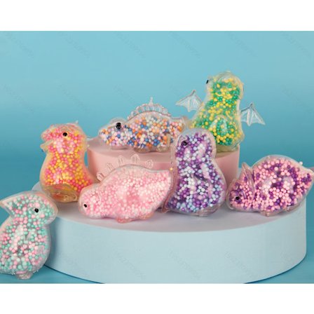 Påskehare Klembar Stressball – Fargerik Perle Squishy for Barn og Voksne