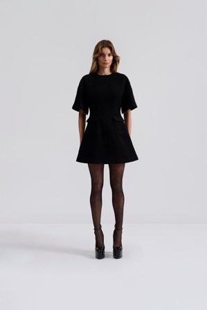 Malina - Rayna mini dress - M - Black