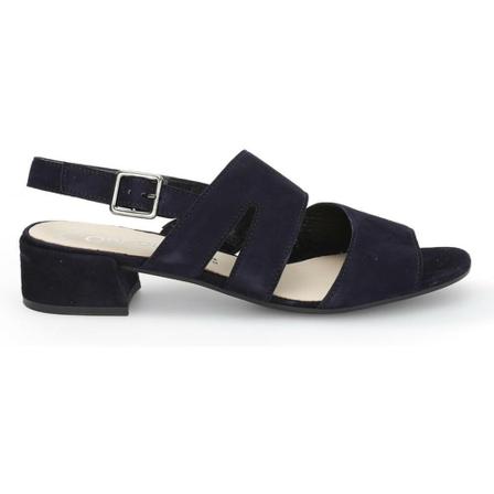 Gabor Atlantik Elegant Middle Heel Sandalen , Blauw , Dames , Maat: 41 EU