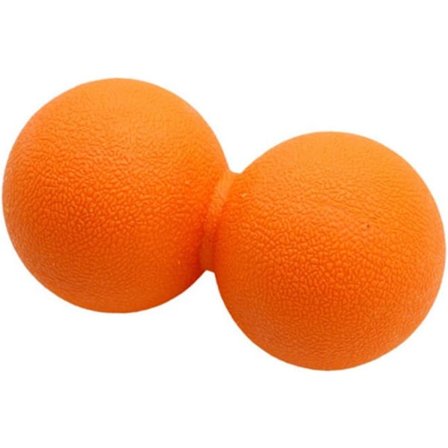 Yoga Massagebold - Bedste Triggerpunktbold til Myofascial og Fascia Frigørelse, Fod- og Rygmassage, Terapi (Peanut Orange)