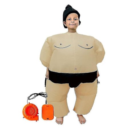 S/l Storlek Uppblåsbar Sumo Kostym Nyhet Tyg Fest Full Body Ride-on rekvisita