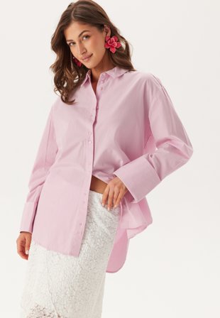 VILA - Vimarlene L/S LOOSE SHIRT/LN L - Winsome Orchid - Kläder - - Bubbleroom